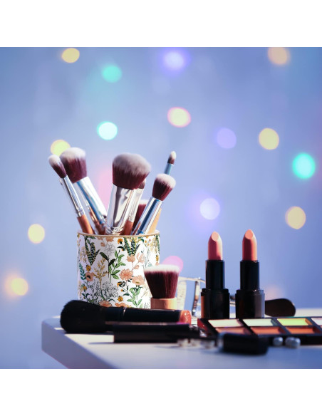 Soporte para lápices WAVEYU cerámica flor blanca 10 cm