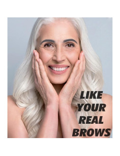 Lápiz de Cejas Impermeable Yfulfill Gris 0.5mm Doble Extremo 2