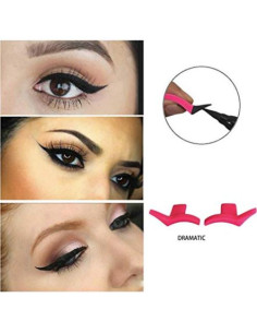 Plantillas de Sombra de Ojos LASSUM 2 Pcs Reutilizables 2