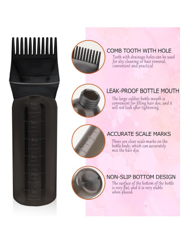 Botella Aplicadora de Tinte para Cabello MOZEAT LENS 177ml - 2 Piezas