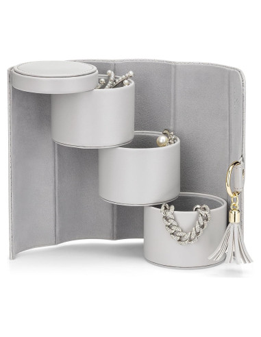 Organizador de Joyas de Viaje Vlando Rollo Cuero Sintético