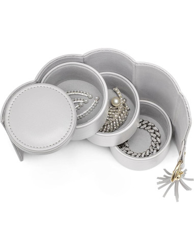 Organizador de Joyas de Viaje Vlando Rollo Cuero Sintético