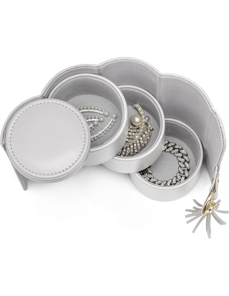 Organizador de Joyas de Viaje Vlando Rollo Cuero Sintético