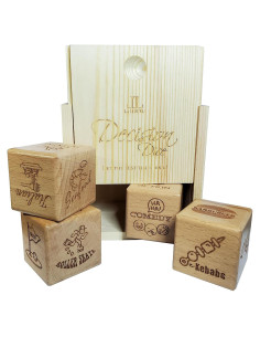 Dados de Decisión de Madera La Liburu - 4 Dados con Caja