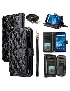 Funda de Cartera Furiet para Cricket Icon 2 y AT&T Fusion Z