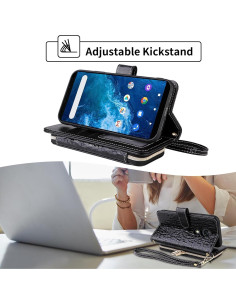 Funda de Cartera Furiet para Cricket Icon 2 y AT&T Fusion Z 2