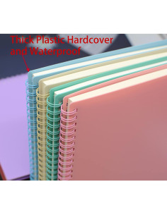 Cuaderno Espiral A5 Yansanido 4 Pcs Tapa Dura 80 Hojas 2