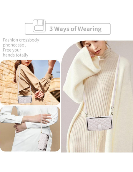 Funda de Cartera Dswteny para Cricket Icon 5 y AT&T Motivate 4