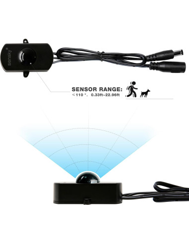 Interruptor Sensor de Movimiento SENSKY BS010H 12-30V 3A LED