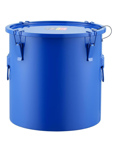 Cubo de Grasa VEVOR 10 Galones Acero al Carbono Azul