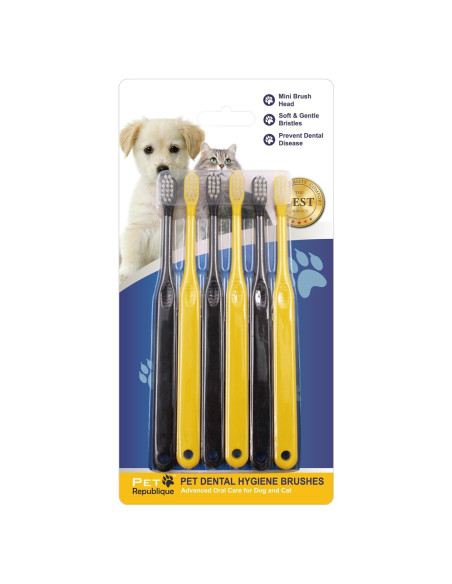 Cepillo de Dientes para Gatos y Perros Pequeños Pet Republique - 6 Unidades