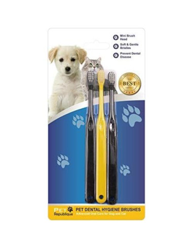 Cepillo de Dientes para Gatos y Perros Pequeños Pet Republique - 6 Unidades