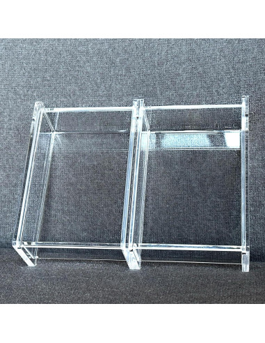 Caja Acrílica para Cartas de Juego Doble Deck 15.24x11.43cm
