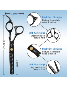 Kit de Tijeras para Cortar Cabello SCEDREAM 11 Piezas Profesional 2