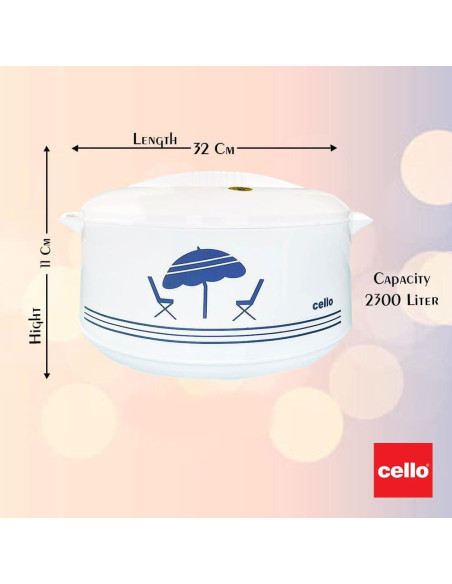 Cazuela Aislada Cello Chef 2500 Deluxe 2300 ml Acero Inoxidable