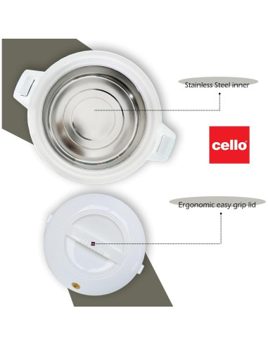Cazuela Aislada Cello Chef 2500 Deluxe 2300 ml Acero Inoxidable