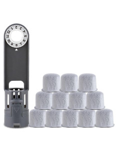 Soporte de Filtro de Agua Anbige con 12 Filtros de Carbón para Cafeteras Ninja