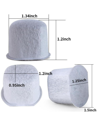 Soporte de Filtro de Agua Anbige con 12 Filtros de Carbón para Cafeteras Ninja