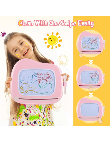 Tablero Magnético de Dibujo Smasiagon Rosa 30.5x26.7cm