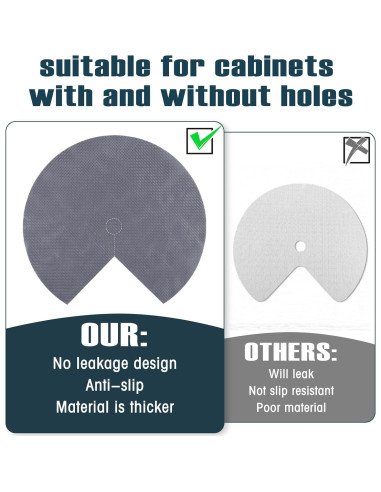 Forros de Estante Lazy Susan SiliFine 66 cm Antideslizantes - 2 Pcs