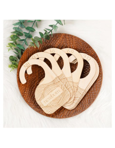 Divisores de Closet para Bebés Whitluck - 8 Perchas de Madera