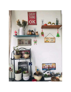 Cartel de Madera Vintage Oujunly 30x20 cm Decoración Rústica 2