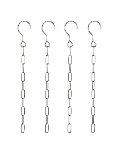 4 Organizadores de Closet Luzen Acero Inoxidable Ahorra Espacio