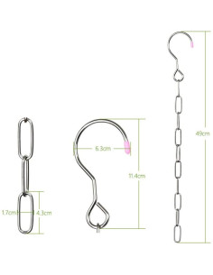 4 Organizadores de Closet Luzen Acero Inoxidable Ahorra Espacio 2