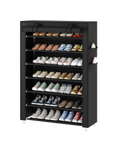 Estante Organizador de Zapatos 7 Niveles Laiensia Negro