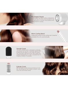 Estilizador de Cabello 5 en 1 MIEARA con Cepillo Secador Iónico 2