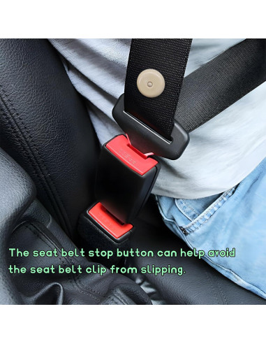 10 Botones de Parada de Cinturón de Seguridad FSTURIOS Beige