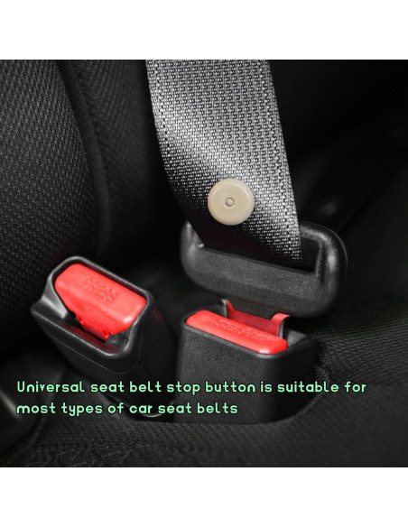 10 Botones de Parada de Cinturón de Seguridad FSTURIOS Beige