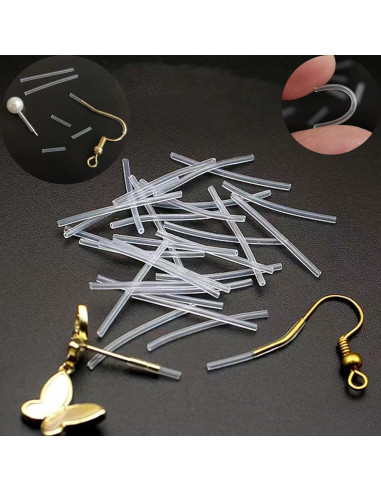 60 Fundas y Respaldos de Silicona OwlkOrmy para Pendientes