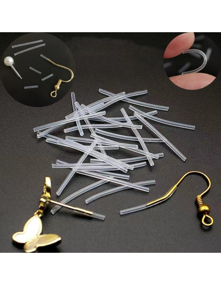 60 Fundas y Respaldos de Silicona OwlkOrmy para Pendientes