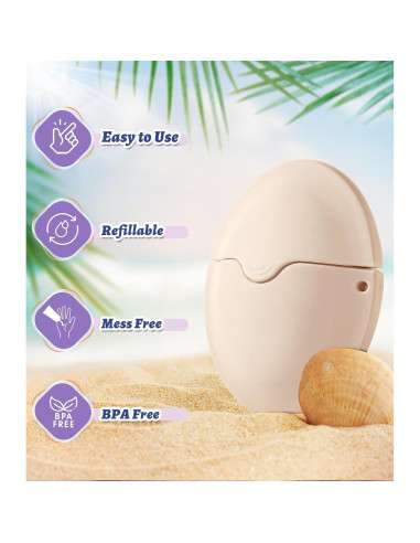 Aplicador de Protector Solar Reutilizable KYHDIYA 55ml