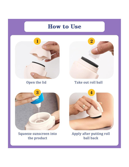 Aplicador de Protector Solar Reutilizable KYHDIYA 55ml