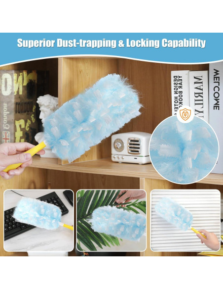 60 Recargas Plumero Electrostático Senowi + Mango Corto