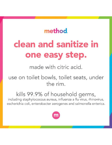 Limpiador Antibacteriano para Inodoros Method 710ml Menta