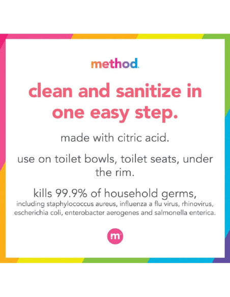 Limpiador Antibacteriano para Inodoros Method 710ml Menta