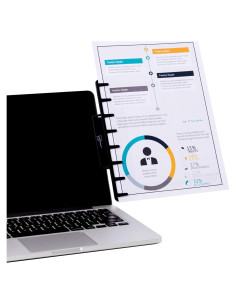 Soporte de Documentos Note Tower para Monitor y Laptop Negro