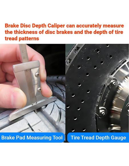 Caliper de Medición de Profundidad de Freno Acouto 0-60mm