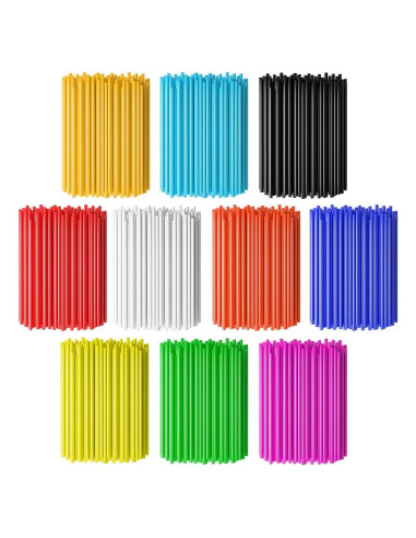 Cubiertas de Radios Decorativas PSLER 72 PCS para Motocicletas