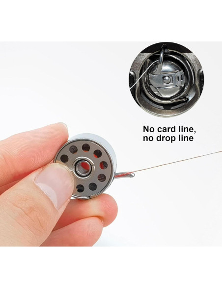 Bobinas de Máquina de Coser Kidoom 28 PCS Metal Estándar