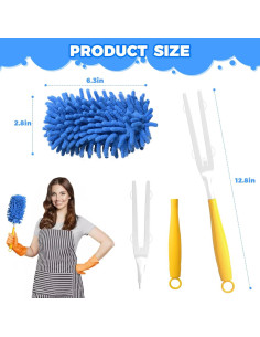 Duster de Microfibra LYASIL - Mango Extensible y Lavable 2