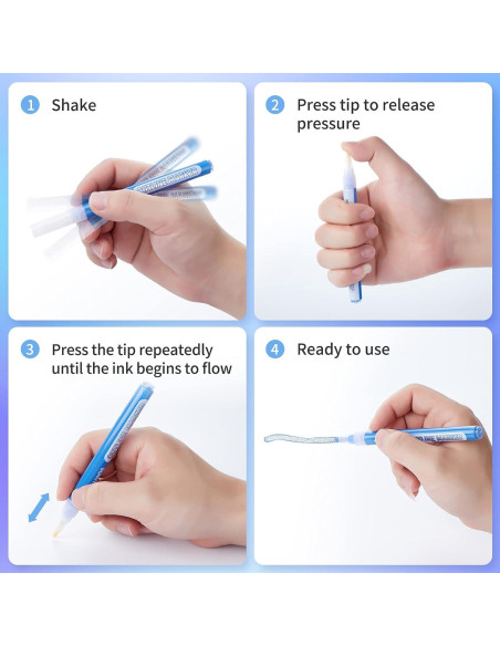 Marcadores Metálicos TWOHANDS, 12 Colores, Punta Fina