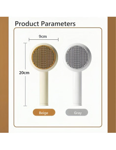 Cepillo Slicker Autolimpiante BoBow para Mascotas - Aseo Eficaz 2