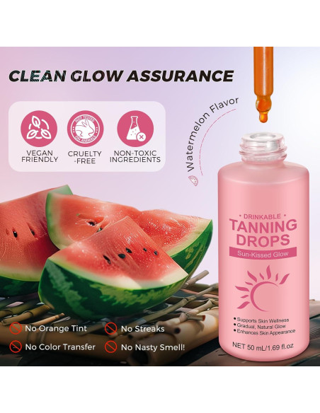 Gotas de bronceado sin sol Daiasns 50ml - Sabor sandía