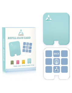 36 Tarjetas Adhesivas Reemplazo Insectos Seven Lakes Azul Aqua