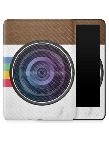 Funda de fibra de carbono Polaroid vintage para Kindle 12"