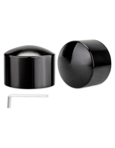 Cubiertas de Tuerca de Eje Frontal KICRY Negro Cromo 2002-2024